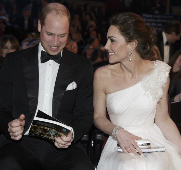 FESTFINE: Prins William og hertuginne Kate klare for utdeling under søndagens BAFTA. Foto: NTB Scanpix FESTFINE: Prins William og hertuginne Kate klare for utdeling under søndagens BAFTA. Foto: NTB Scanpix